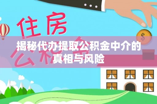 景洪揭秘代办提取公积金中介的真相与风险