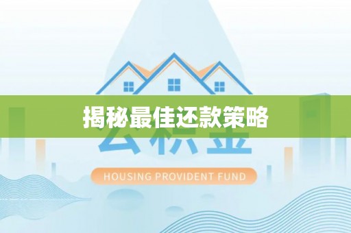 景洪揭秘最佳还款策略