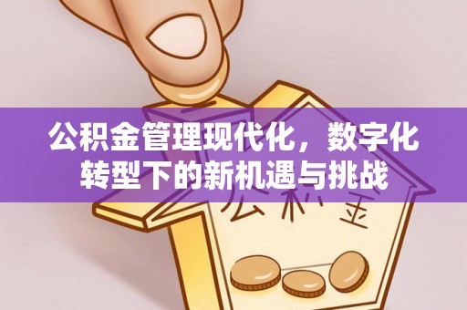 景洪公积金管理现代化，数字化转型下的新机遇与挑战