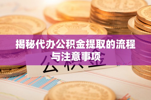 景洪揭秘代办公积金提取的流程与注意事项